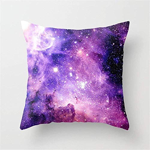 Desconocido Galaxy Nebula Purple Pink Carina Nebula Throw Pillow Cushion Cover,Size:18x18 Inches/45 cm x 45 cm