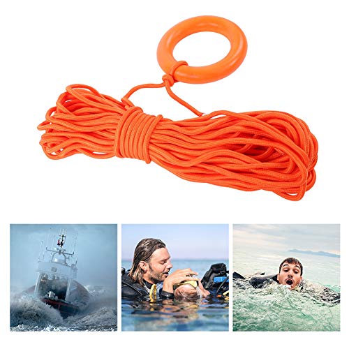 Dioche Cuerda Flotante, Cuerda Flotante Al Aire Libre del Salvavidas del Rescate del Agua de Lifeline con el Anillo 30m de la Mano
