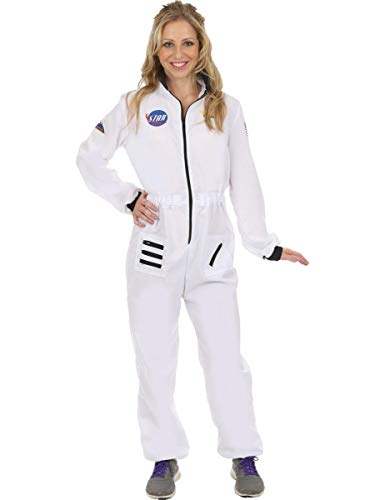 Disfraz de Astronauta Traje Espacial Blanco Uniforme para Mujeres