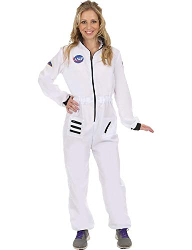 Disfraz de Astronauta Traje Espacial Blanco Uniforme para Mujeres Disfraz de Astronauta Traje Espacial Blanco Uniforme para Mujeres