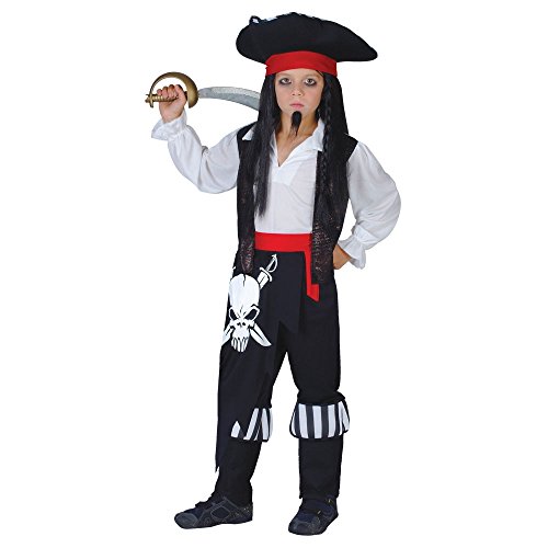 Disfraz para niños - Capitán Blackheart. Talla M: 5-7 años (122-134cm)