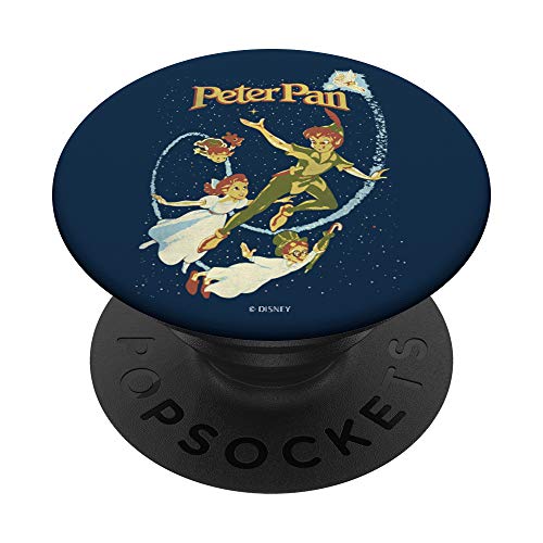 Disney Peter Pan Darling Flight Vintage PopSockets PopGrip: Agarre intercambiable para Teléfonos y Tabletas