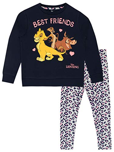 Disney Sudadera y Leggings para niñas The Lion King Rey León Multicolor 4-5 Años