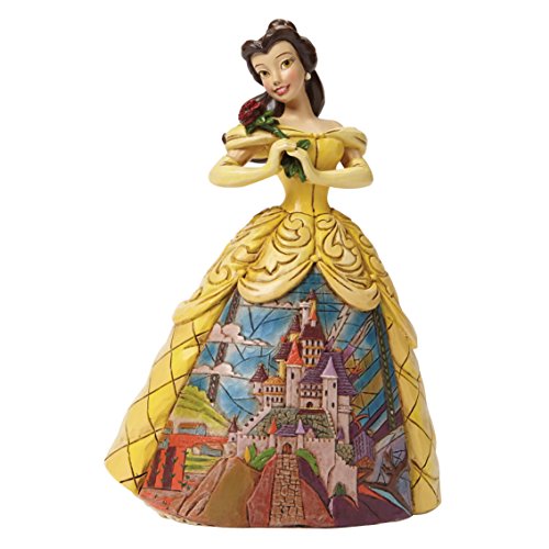 Disney Traditions, Figura de Bella y Bestia bailando con palacio, para coleccionar