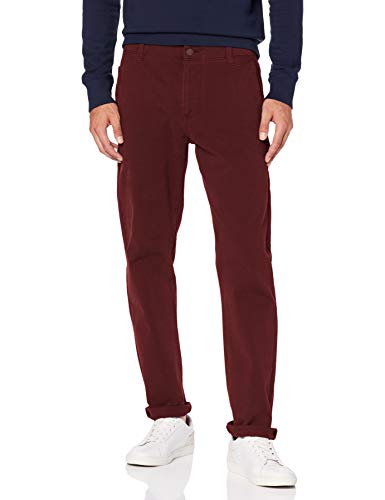 Dockers Smart 360 Flex Alpha Slim Pantalones, Rojo (Chestnut Red 0036), 32W / 34L para Hombre