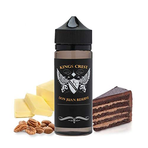 Don Juan Reserve King Crest 100ml Delicioso Tarta de Nueces y Chocolate SIN NICOTINA Don Juan Reserve King Crest 100ml Delicioso Tarta de Nueces y Chocolate SIN NICOTINA