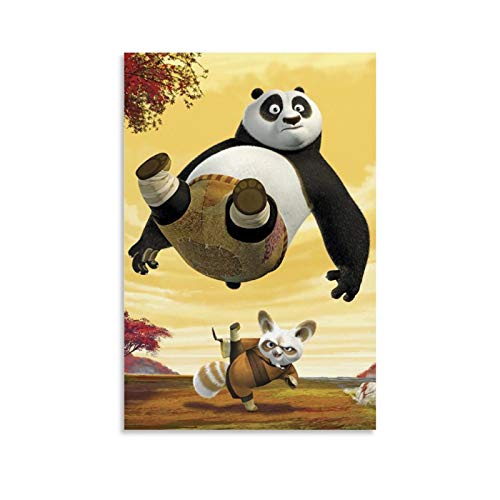 DRAGON VINES Póster de Kung Fu Panda 2 de la película de animación para la pared, impresión sobre lienzo, pintura artística y renovación del hogar, 50 x 75 cm