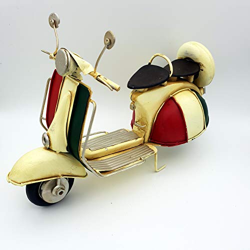 DynaSun Art - Modelo de moto de época vintage de metal, objeto de colección, estilo retro, en escala 1:6, 26 cm
