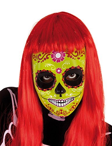 El Día de los Muertos - Mascara calavera Katrina Flor, talla única (Rubie's Spain S3187)