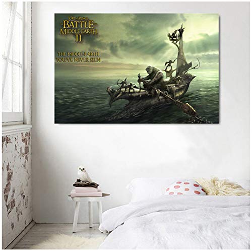 El Señor de los Anillos-La batalla por la Tierra Media CD KEY Canvas Canvas Prints Dormitorio Decoración para el hogar Modern Wall Art Painting Posters -60x100cm Sin marco