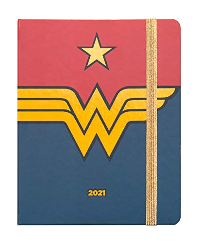 ERIK - Agenda 2021 semana vista Wonder Woman, Edición premium, 17 meses (16,5x20 cm)
