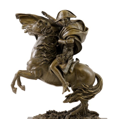Estatua de bronce – Napoleón Bonaparte a caballo – Signé – Claude
