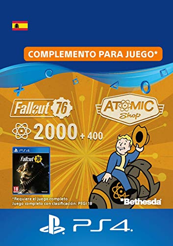 Fallout 76: 2000 (+400 Bonus) Atoms - 2000 Atoms Edition | Código de descarga PS4 - Cuenta española