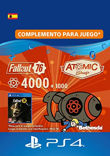 Fallout 76: 4000 (+1000 Bonus) Atoms - 4000 Atoms Edition | Código de descarga PS4 - Cuenta española
