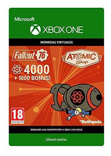 Fallout 76: 4000 (+1000 Bonus) Atoms | Xbox One - Código de descarga