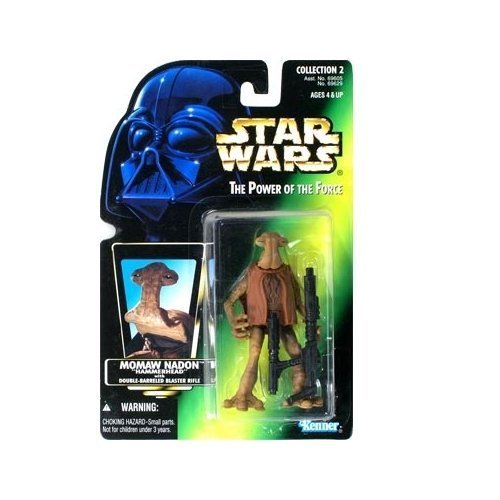 Figura de acción de Star Wars: Power of the Force Green Card Momaw Nadon (Hammerhead)