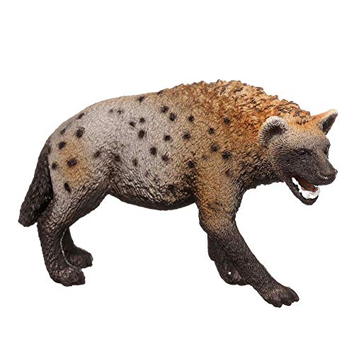 Figura de hiena salvaje de 3.4 pulgadas Modelo animal de PVC, Juguete de figura preescolar para niños 14735