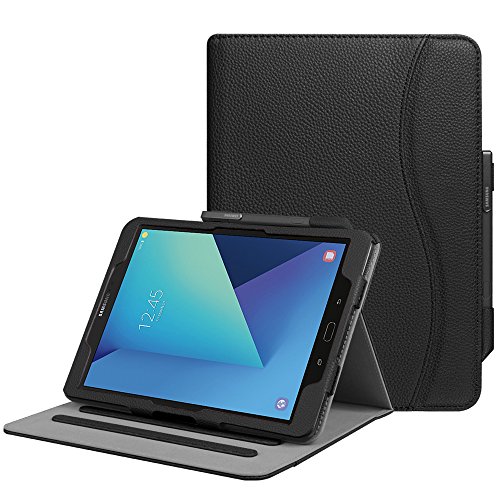 Fintie Funda para Samsung Galaxy Tab S3 9.7" - [Protección de Esquina] [Multiángulo] Carcasa con Bolsillo Función de Soporte y Auto-Reposo/Activación para Modelo SM-T820/T825, Negro