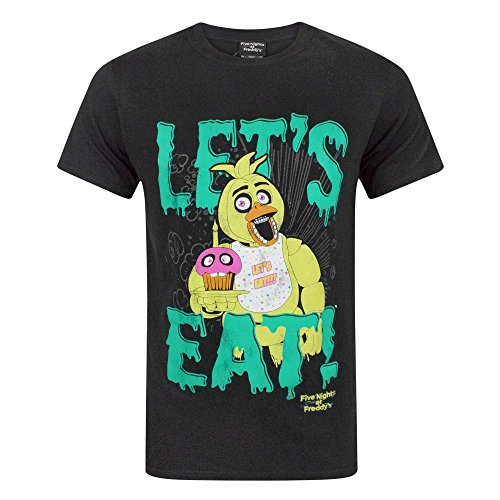 FIVE NIGHTS AT FREDDY'S Let's Eat Men's T-Shirt (XL)