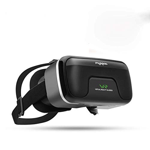 FIYAPOO 3D VR Gafas de Realidad Virtual, VR Glasses Visión Panorámico 360 Grado Película 3D Juego Immersivo para Móviles 4.0-6.0 Pulgada (Gafas VR)