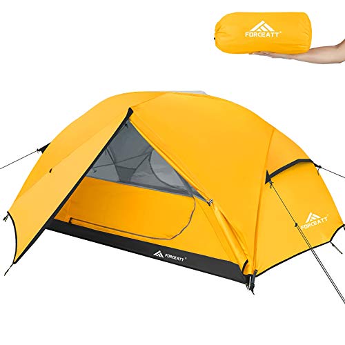 Forceatt Tienda Tienda de Campaña 3 Personas, a Prueba de Viento e Impermeable, Tienda de Techo 3-4 Temporada, se Puede Instalar de Inmediato, Adecuado para Senderismo, Camping, Aire Libre