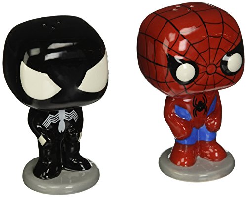 Funko 5601 Pop Home Marvel Spiderman and Black Suit Spider - Figura de acción de juguete