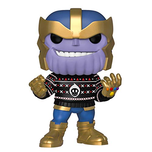 Funko Pop Bobble Vinyle Marvel, Holiday-Thanos Figura Coleccionable, Multicolor (43336)