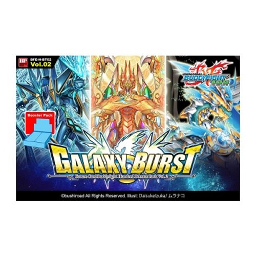 Futuro Tarjeta Buddyfight Vol 2 Galaxy Burst Tarjeta Booster Display Juego (Paquete de 30)