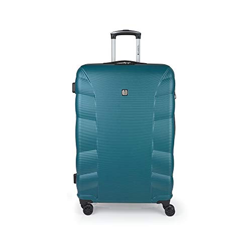 Gabol - London | Maleta de Viaje Grande Dura de 51 x 77 x 31 cm con Capacidad para 115 L de Color Turquesa Gabol - London | Maleta de Viaje Grande Dura de 51 x 77 x 31 cm con Capacidad para 115 L de Color Turquesa
