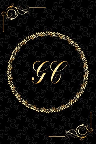 GC: Golden Monogrammed Letters, Executive Personalized Journal With Two Letters Initials, Designer Professional Cover, Perfect Unique Gift GC: Golden Monogrammed Letters, Executive Personalized Journal With Two Letters Initials, Designer Professional Cover, Perfect Unique Gift