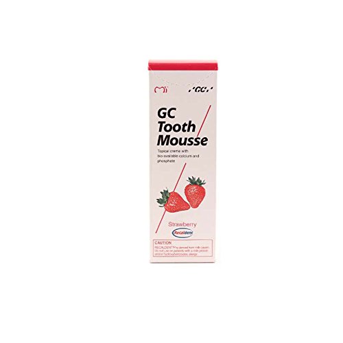 GC Tooth Mousse Pasta de dientes 35 ml de fresa, Pack de 2 (2x 35ml) GC Tooth Mousse Pasta de dientes 35 ml de fresa, Pack de 2 (2x 35ml)