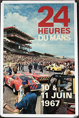 Générique 24 Horas del Mans 1967 - Póster póster de tamaño 50 x 70 cm, Papel 300 g/m², Venta del Archivo Digital HD. (Tienda publicitaria. FR).