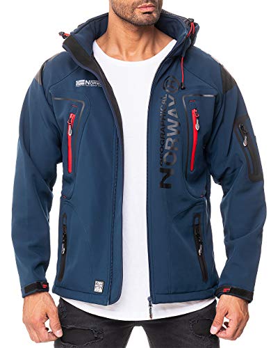 Geographical Norway Techno-bans - Chaqueta para hombre, Otoño-Invierno, Hombre, color azul marino, tamaño M