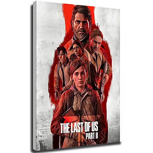 Ghychk The Last of Us Part 2 - Póster de Ellie y Joel (61 x 91 cm), diseño de juego