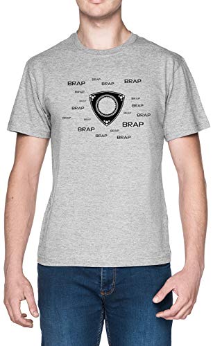 Giratorio brap (el Ruido un Giratorio Motor Hace) Gris Hombre Camiseta Tamaño XXL Grey Men's tee Size XXL