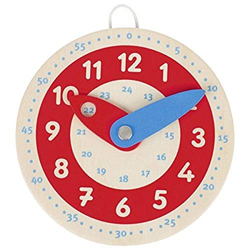 Goki Learn To Tell The Time - Reloj de Aprendizaje, Multicolor, 10 cm