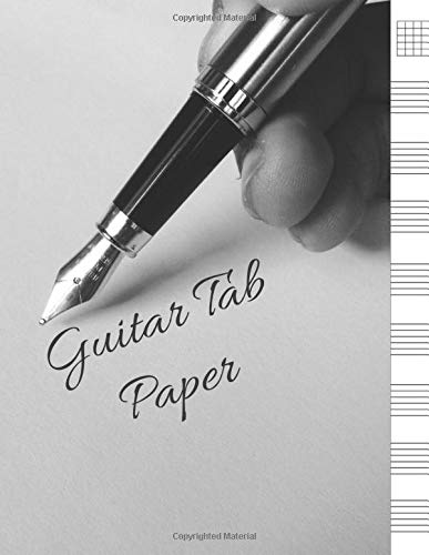 Guitar Tab Paper: Guitar Chord, Standard Staff & Tablature, Guitar Tablature Blank Notebook Chords Guitarists Sheet Music Journal Musician Gift (100 Pages 8.5 x 11 )