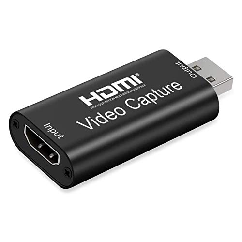 GZW-Shop HDMI Capture Card, 1080P Convertidor para Captura de Vídeo USB 2.0 Tarjeta De Captura De conversor Game Streaming Live Stream Broadcast para Transmisiones En Vivo