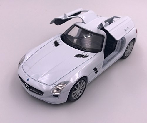 H-Customs Welly Escala de Producto Mercedes SLS AMG Model Car License 1:34 Color Aleatorio