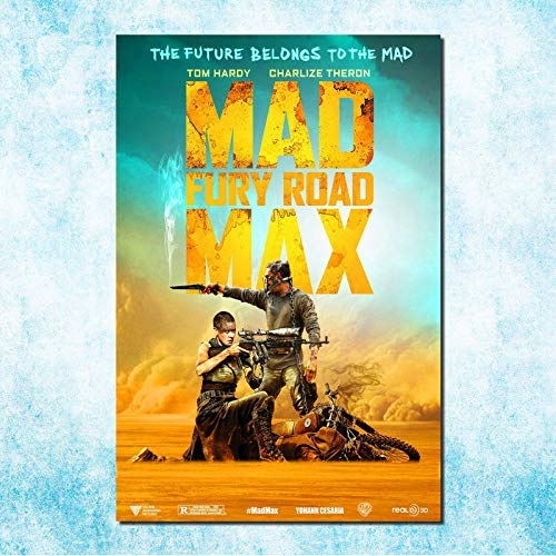 H/A Mad MAX 4 Fury Road Movie Art Canvas Poster DIY Estilo Moderno Pintura De Pared Abstracta Imagen Sala De Estar Dormitorio Familiar Pintura De Decoración (Sin Marco) 40X60Cm L4735