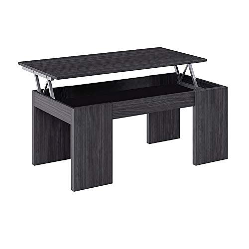 Habitdesign 001637G - Mesa de Centro Elevable Modelo Kendra, Mesita de Salon Comedor, Acabado en Gris Ceniza, Medidas: 100 cm (Largo) x 50 cm (Ancho) x 43-54 cm (Alto) Habitdesign 001637G - Mesa de Centro Elevable Modelo Kendra, Mesita de Salon Comedor, Acabado en Gris Ceniza, Medidas: 100 cm (Largo) x 50 cm (Ancho) x 43-54 cm (Alto)