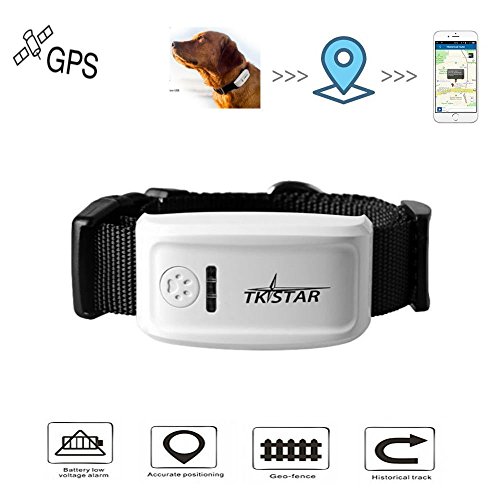 Hangang Pet GPS Tracker Collar, Localizador de Localización GPS en Tiempo Real, Collar para Perros Training GPS en Tiempo Real con La Aplicación Gratuita & Web Platform Rastreador de GPS