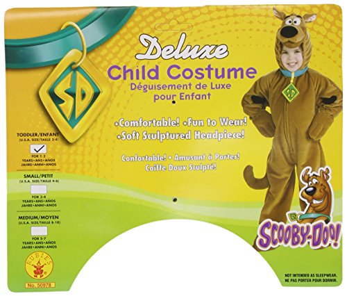 Hanna-Barbera Scooby Doo Deluxe - Child Toddler, talla 2-4 para 1-2 años