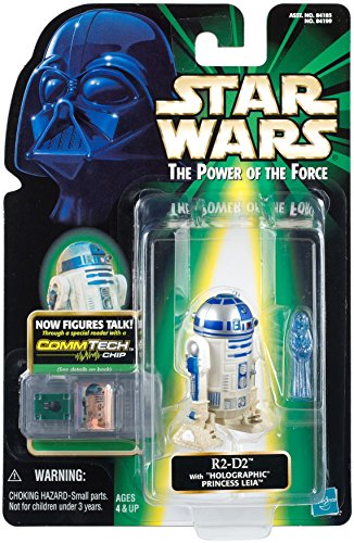 Hasbro Star Wars Power of The Force CommTech R2-D2 with Holographic Princess Leia Action Figure