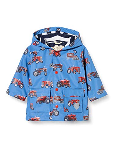 Hatley Printed Raincoat Abrigo para lluvia, Tractores Antiguos, 9-12 meses para Bebés