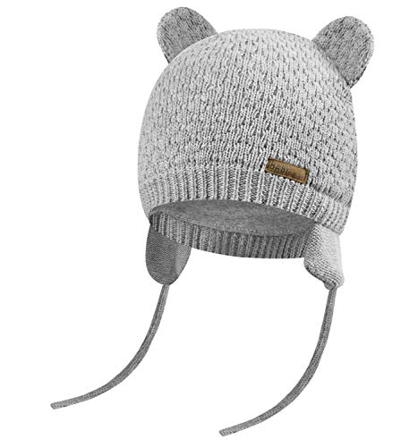 heekpek Gorro de Bebé Niña Invierno Sombrero de Bebé Oso Lindo Niño Orejera Beanie Gorro de Punto Cálido Otoño Primavera Niña 0 a 3 Años