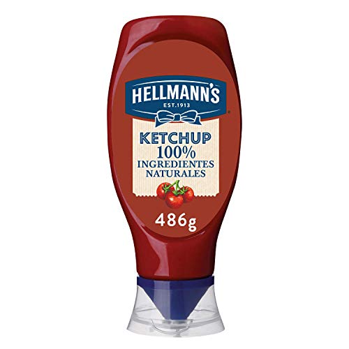 Hellmann's Original - Ketchup 100% Ingredientes Naturales, 4 x 486 gr