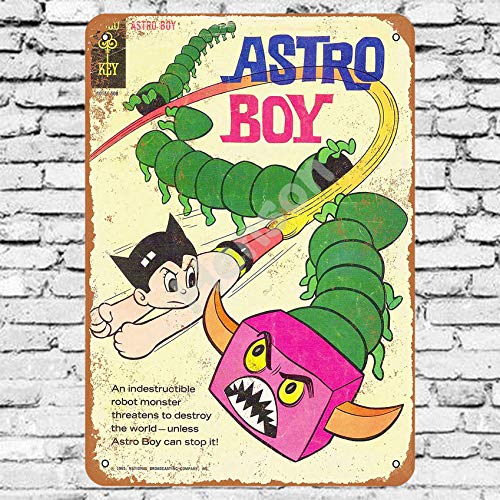 Henson 1965 Astro Boy Comic Traditional Vintage Tin Sign Logo 12 * 8 Advertising Eye-Catching Wall Decoration