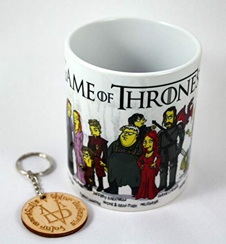 HobbyElx Taza y Llavero Juego de Tronos Simpsons HobbyElx Taza y Llavero Juego de Tronos Simpsons