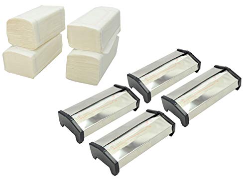 Hostelnovo - Pack 4 servilleteros Zig-Zag - Acero Inoxidable con Lateral plástico Negro – Servilletero zig Zag: 17,5 x 8,5 x 5 cm y Servilletas: 14 x 14 cm Hostelnovo - Pack 4 servilleteros Zig-Zag - Acero Inoxidable con Lateral plástico Negro – Servilletero zig Zag: 17,5 x 8,5 x 5 cm y Servilletas: 14 x 14 cm